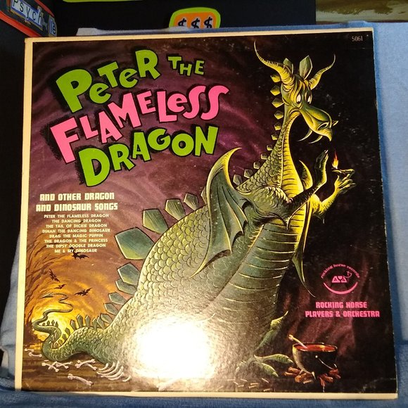 Peter The Flameless Dragon Rocking Horse Players & Orchestra mid 50's Vinyl Rec - Picture 1 of 4